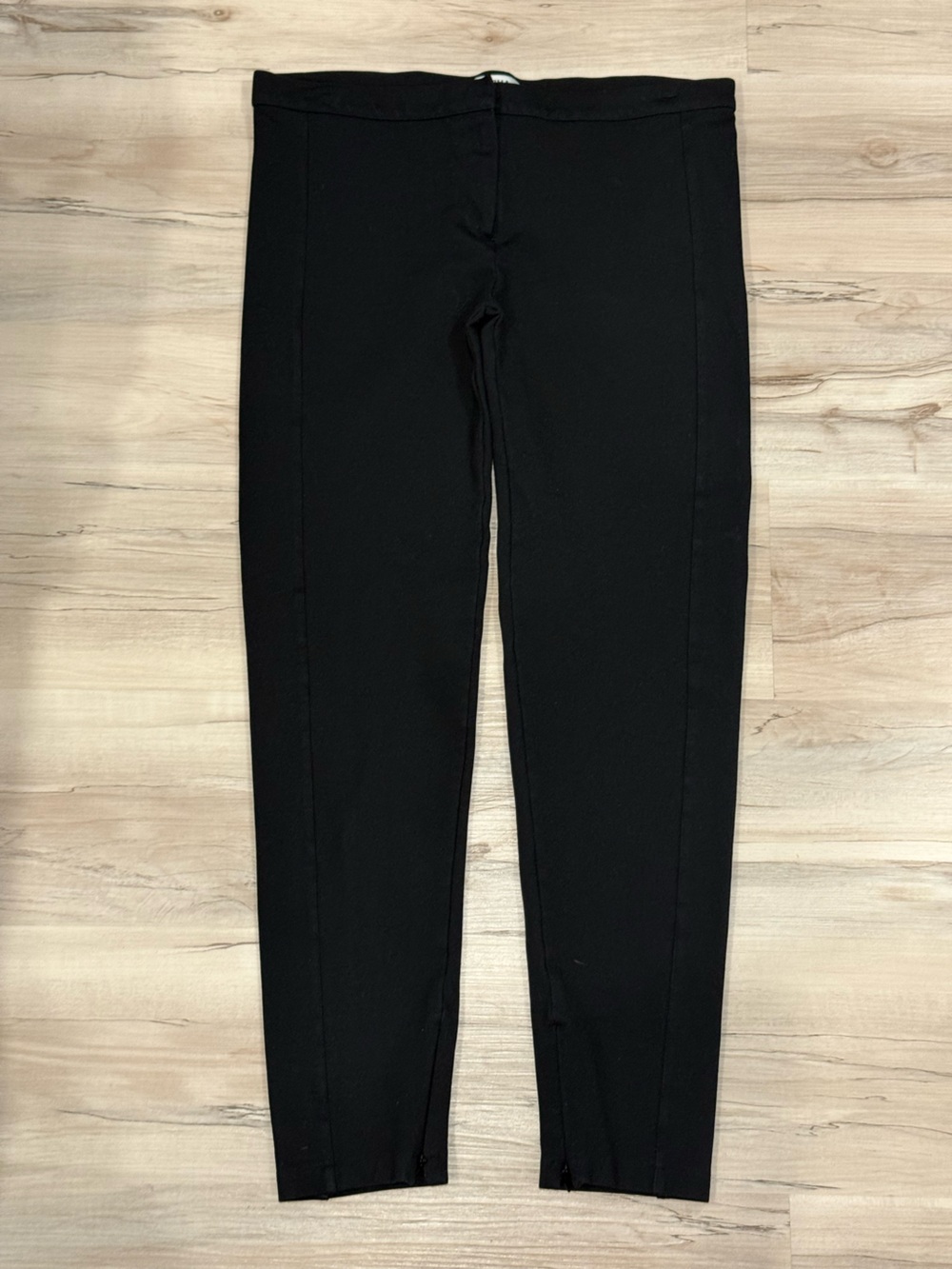 Women's Black Stretch Ponte Ankle Pants